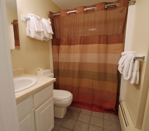 Condo, 1 Bedroom | Bathroom | Combined shower/tub, free toiletries, hair dryer, towels