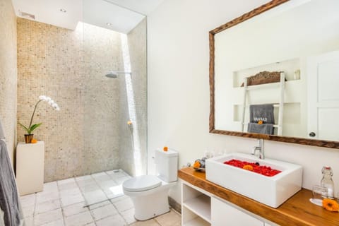 Luxury Villa, 2 Bedrooms, Private Pool | Bathroom | Shower, free toiletries, hair dryer, slippers