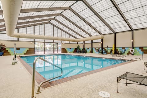 Indoor pool, open 7:00 AM to 10:00 PM, sun loungers