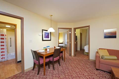 Suite, 2 Bedrooms, Non Smoking | Desk, blackout drapes, soundproofing, iron/ironing board