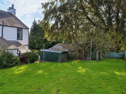 Large, enclosed lawned garden | Butterhole Farmhouse, Mabie, near Dumfries