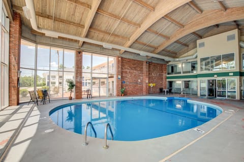 Indoor pool, seasonal outdoor pool