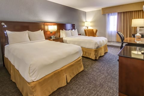 Superior Room, 2 Queen Beds | Bathroom | Combined shower/tub, free toiletries, hair dryer, bathrobes