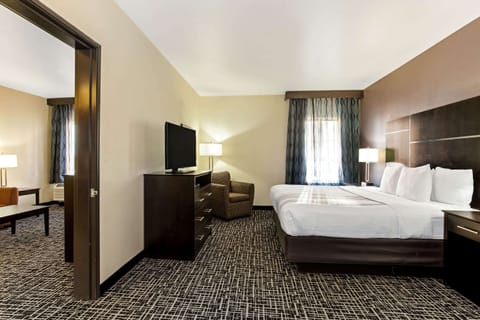 Suite, 1 King Bed, Non Smoking | Premium bedding, down comforters, pillowtop beds, in-room safe