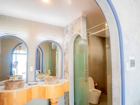 Luxury Villa, Beachfront | Bathroom | Free toiletries, hair dryer, slippers, bidet