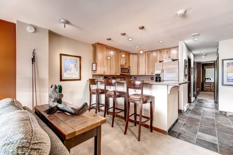 Premium Condo, 1 Bedroom | Private kitchen | Fridge, microwave, oven, stovetop