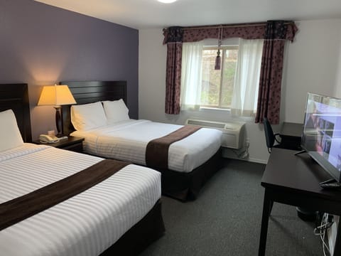 Room, 2 Queen Beds | Pillowtop beds, desk, free WiFi, bed sheets