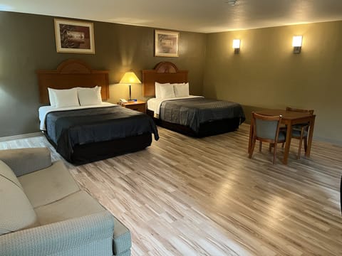 Suite, 2 Queen Beds, Non Smoking | In-room safe, soundproofing, free WiFi, bed sheets