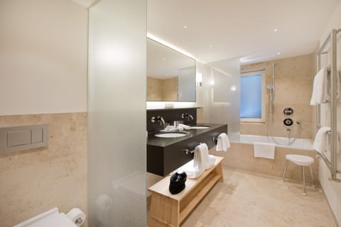 Junior Suite, Bathtub, View (Superior) | Bathroom | Free toiletries, hair dryer, bathrobes, slippers