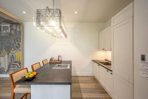 Room, Multiple Beds, Private Pool, Garden View (Villa Two Bedroom Private Pool) | Private kitchen | Full-size fridge, microwave, oven, stovetop