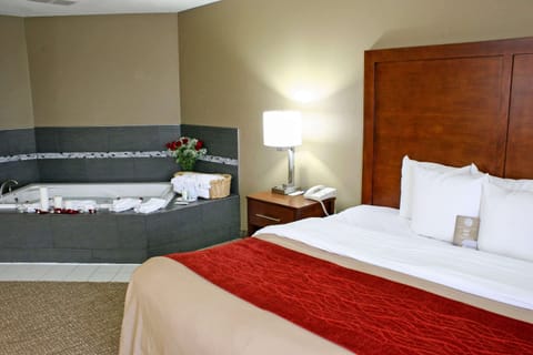 Suite, 1 King Bed, Non Smoking | Desk, blackout drapes, soundproofing, iron/ironing board