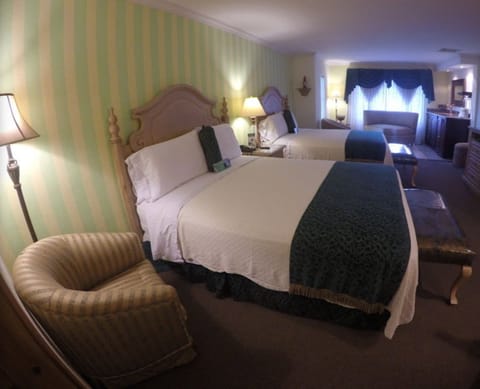 Double Room, 2 Double Beds | In-room safe, individually decorated, desk, blackout drapes