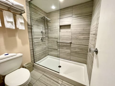 Family Studio Suite, 2 Queen Beds | Bathroom | Free toiletries, hair dryer, towels