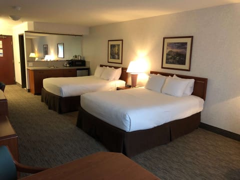 Suite, 2 Queen Beds | In-room safe, desk, blackout drapes, iron/ironing board