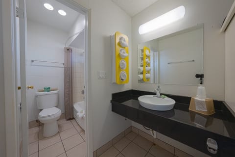 Room, 2 Queen Beds | Bathroom | Free toiletries, hair dryer, towels, soap