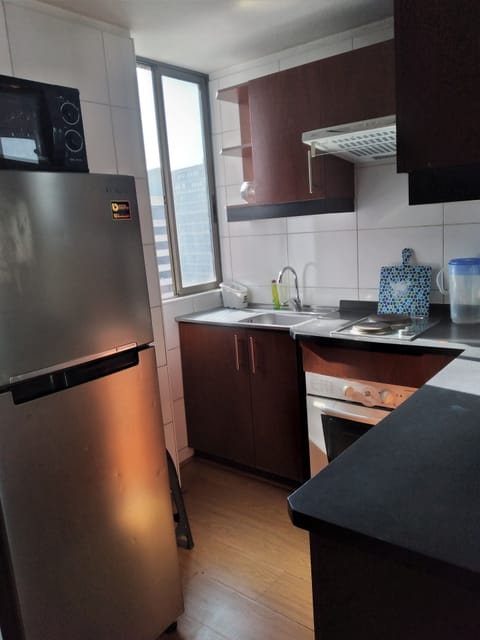 Family Apartment, 1 Bedroom (4 people) | Private kitchen | Fridge, microwave, electric kettle, cookware/dishes/utensils