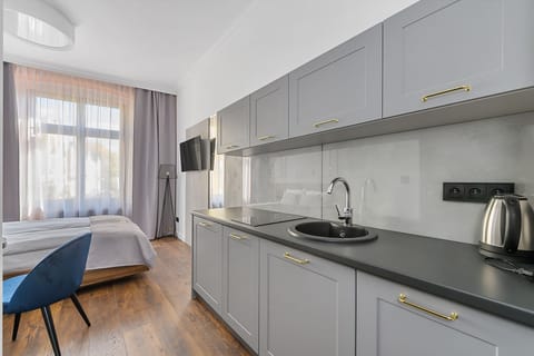 Standard Studio (3) | Private kitchenette | Mini-fridge, microwave, stovetop, dishwasher