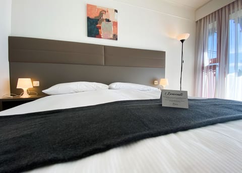 Deluxe Double Room, 1 Queen Bed, Mountain View | Hypo-allergenic bedding, down comforters, in-room safe, free WiFi