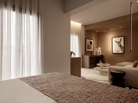 Open Plan Suite with Private Pool | Minibar, in-room safe, individually decorated, soundproofing