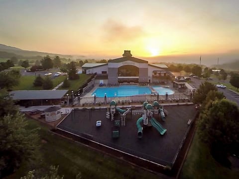 Indoor pool, outdoor pool