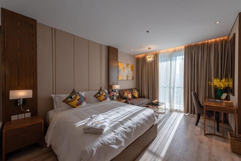 Studio, City View | Premium bedding, in-room safe, individually decorated