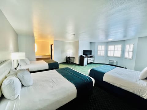 Standard Suite, Multiple Beds, Non Smoking | Premium bedding, desk, laptop workspace, iron/ironing board