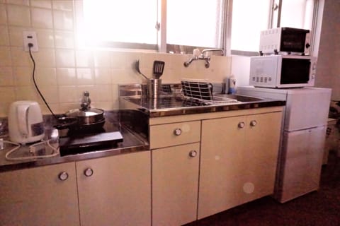Apartment | Private kitchenette | Fridge, microwave, stovetop, electric kettle