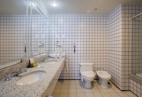 Master Suite, Ocean View | Bathroom | Shower, hair dryer, towels