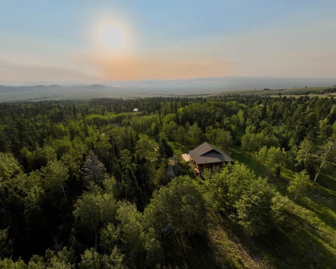 Magical Cabin in the Woods is set in the scenic Wet Mountain Valley.