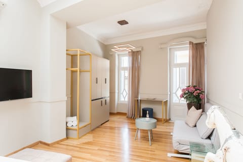 Superior Apartment (Aerides) | Living area | Flat-screen TV