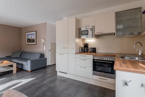 Alpine Dreams (add. final cleaning fee € 120,-) | Private kitchen | Full-size fridge, microwave, stovetop, dishwasher