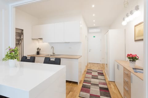 Studio (0 Bedroom) | Private kitchen | Fridge, oven, stovetop, electric kettle