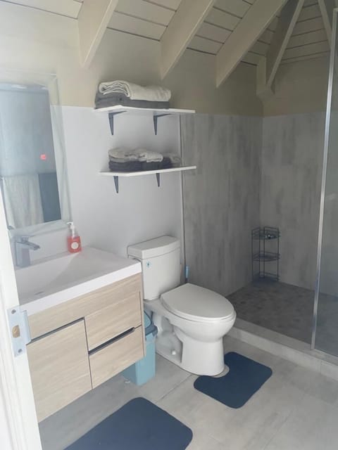 Luxury Apartment, Multiple Beds, Non Smoking, Beach View | Bathroom | Shower, rainfall showerhead, free toiletries, towels