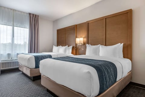 Suite, 2 Queen Beds, Non Smoking | Premium bedding, memory foam beds, in-room safe, desk