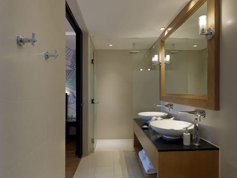 Two Bedroom Suite | Bathroom | Separate tub and shower, deep soaking tub, designer toiletries