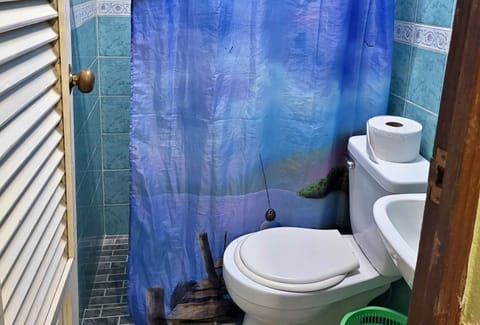 Bathroom | Shower, rainfall showerhead, towels, soap