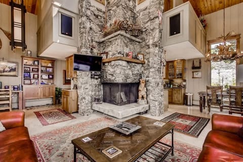 Large Wood Fireplace