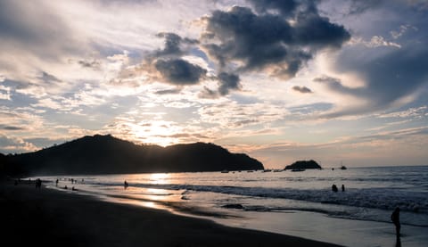 Beach nearby, black sand