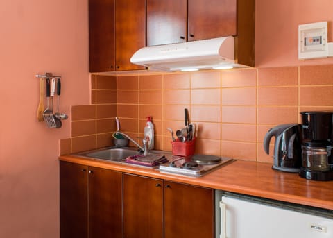 Traditional Studio | Private kitchen | Fridge, stovetop, coffee/tea maker, electric kettle