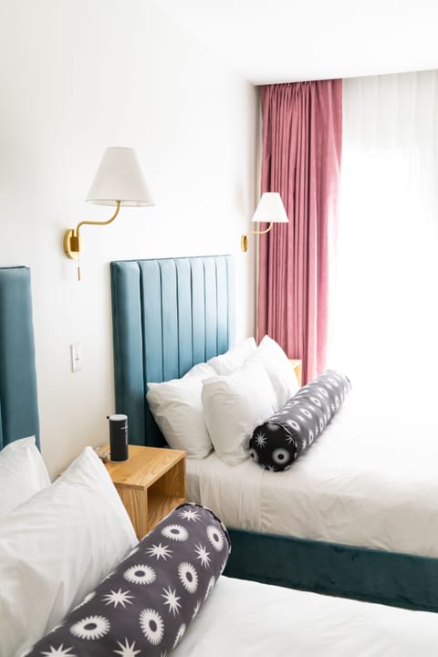 Modern Courtyard Double Queen Accessible | Frette Italian sheets, premium bedding, pillowtop beds, minibar