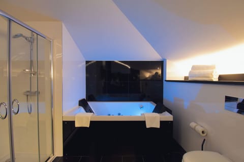 Premium Suite | Bathroom | Combined shower/tub, rainfall showerhead, free toiletries, hair dryer