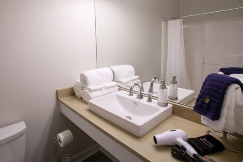 Premium Room, 1 King Bed, Private Bathroom | Bathroom | Towels