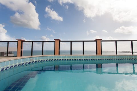 Indoor pool, sun loungers