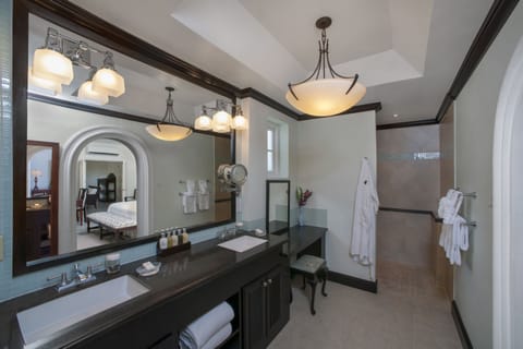 Suite (Pool) | Bathroom | Separate tub and shower, free toiletries, hair dryer, bathrobes