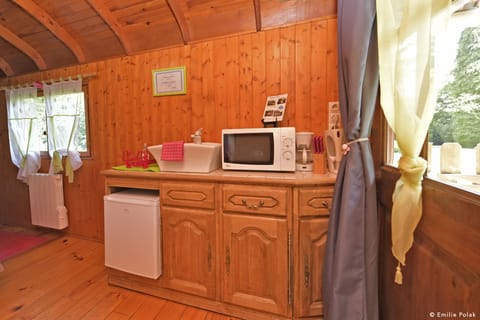 Private kitchen | Mini-fridge, microwave, coffee/tea maker, electric kettle