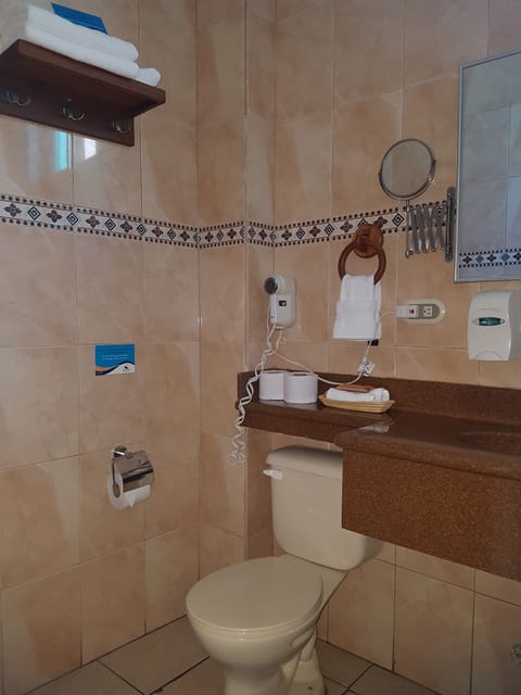 Room, Partial Ocean View | Bathroom | Shower, free toiletries, hair dryer, towels