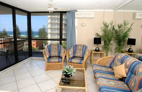 Superior Apartment, 2 Bedrooms, Ocean View, Sea Facing | Living area | Flat-screen TV, table tennis