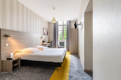 Comfort Double Room | Premium bedding, desk, blackout drapes, soundproofing