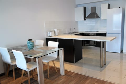 Luxury Apartment, 2 Bedrooms, Sea View (Sapphire) | Private kitchen | Fridge, oven, stovetop, electric kettle