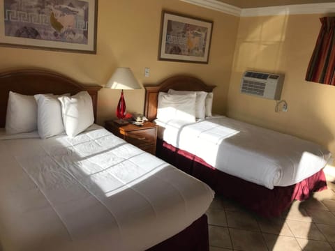 Standard Room, 2 Double Beds, Accessible, Refrigerator & Microwave | Iron/ironing board, free WiFi, bed sheets, wheelchair access